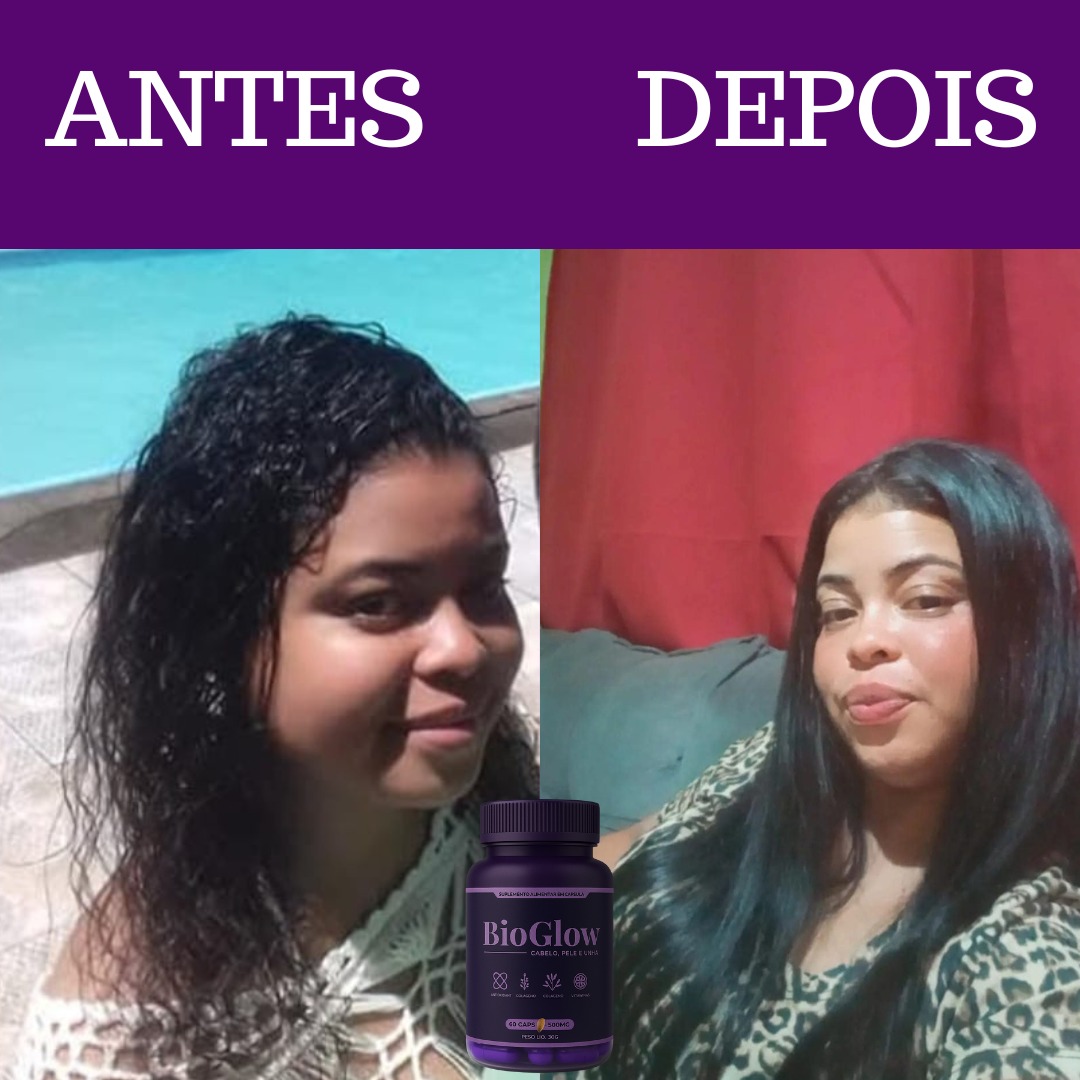 Usuária mostrando o brilho da pele